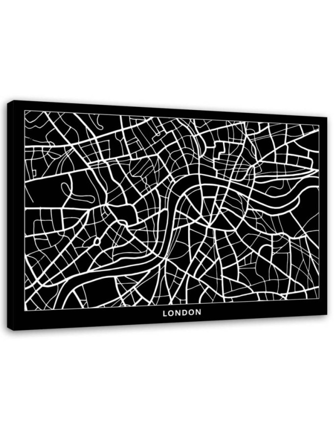 Leinwandbild - London - Stadtplan | Feeby