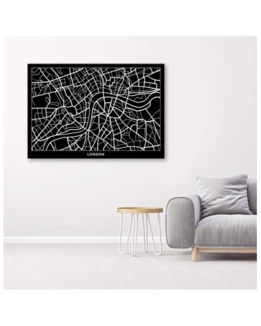Leinwandbild - London - Stadtplan | Feeby