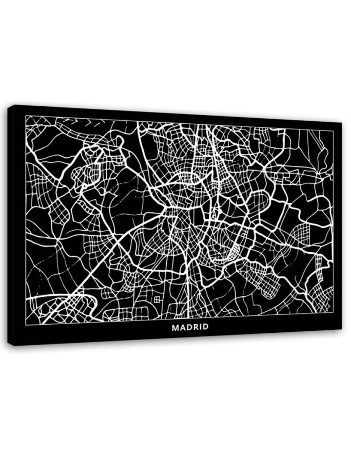 Modernes Wandbild - Madrid - Stadtplan | Feeby