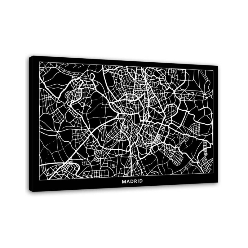 Modernes Wandbild - Madrid - Stadtplan | Feeby