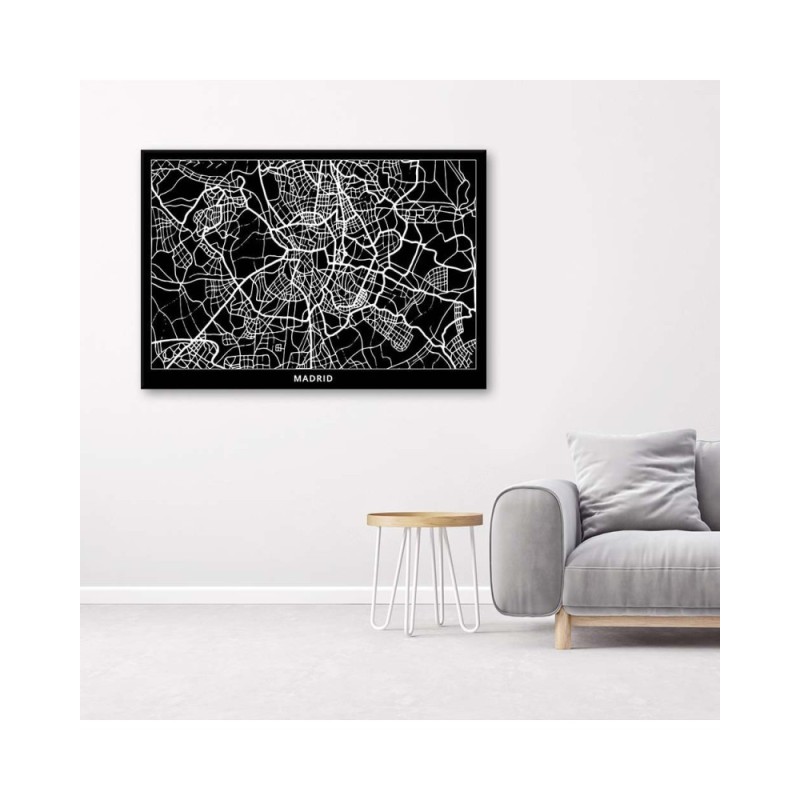 Modernes Wandbild - Madrid - Stadtplan | Feeby