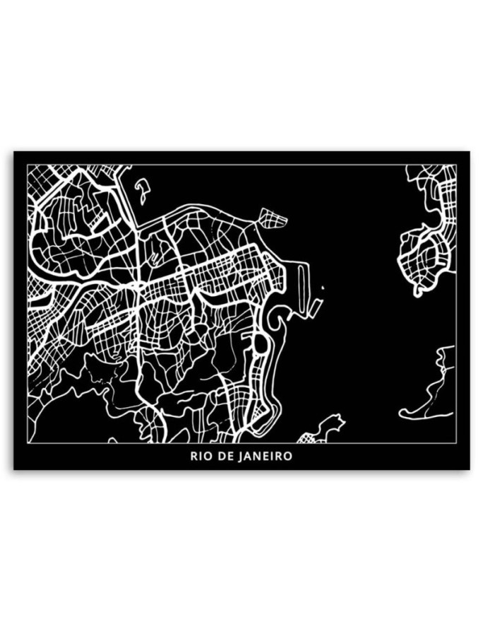 Canvas office paintings - Rio de Janeiro city plan | FEEBY