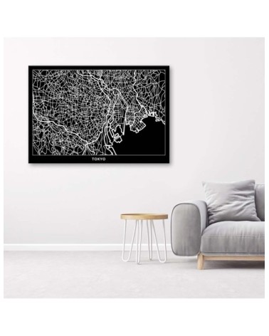 Leinwandbild - Tokio - Stadtplan | Feeby