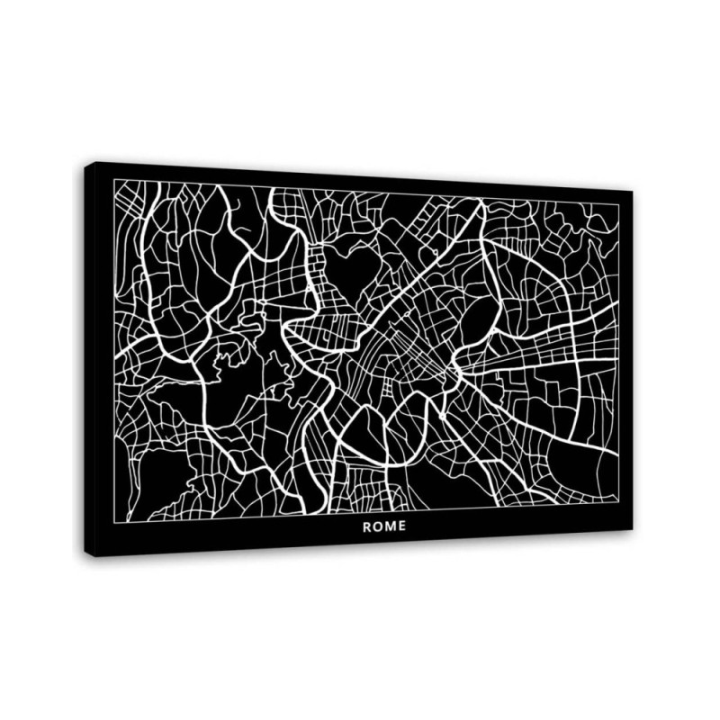 Bild auf Leinwand - Rom - Stadtplan | Feeby
