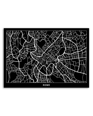 Bild auf Leinwand - Rom - Stadtplan | Feeby