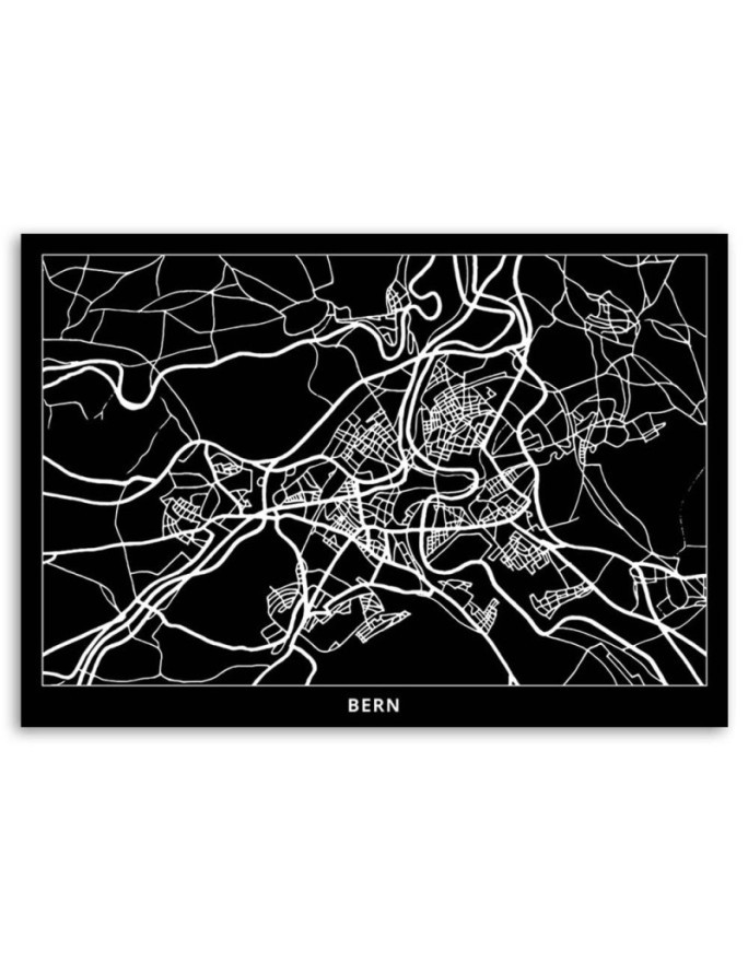 Brno plan miasta - Obrazy do biura | FEEBY
