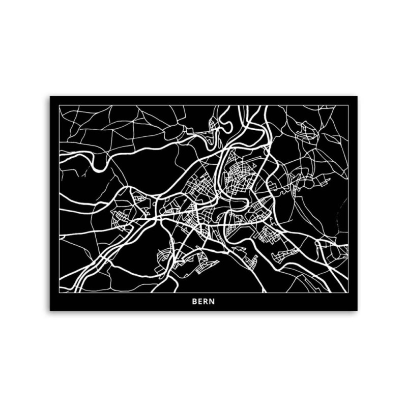 Modernes Wandbild - Brünn - Stadtplan | Feeby