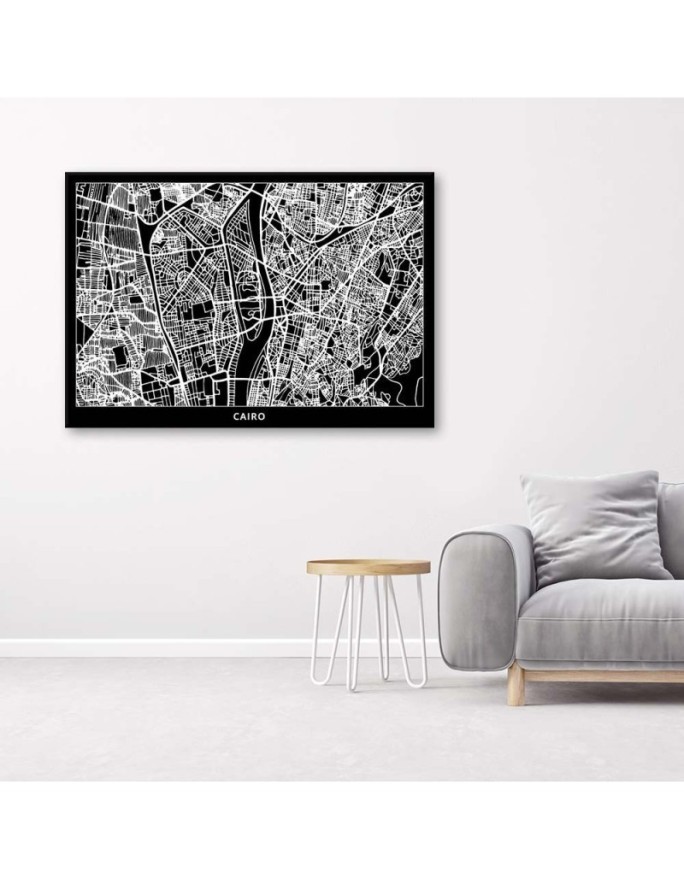 Cairo city plan - Pictures on Canvas for the office | FEEBY