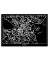 Dublin plan miasta - Obrazy do biura | FEEBY