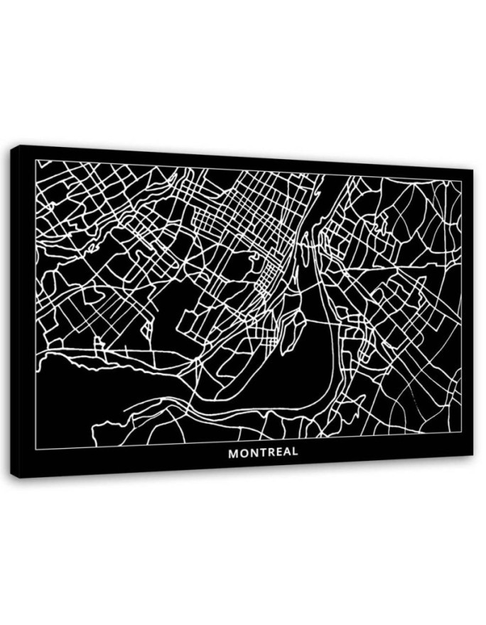 Montreal plan miasta - Obrazy do biura | FEEBY
