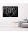 Montreal city plan - Pictures on Canvas for the office | FEEBY