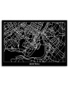 Montreal plan miasta - Obrazy do biura | FEEBY
