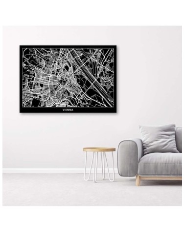 Bild auf Leinwand - Wien - Stadtplan | Feeby