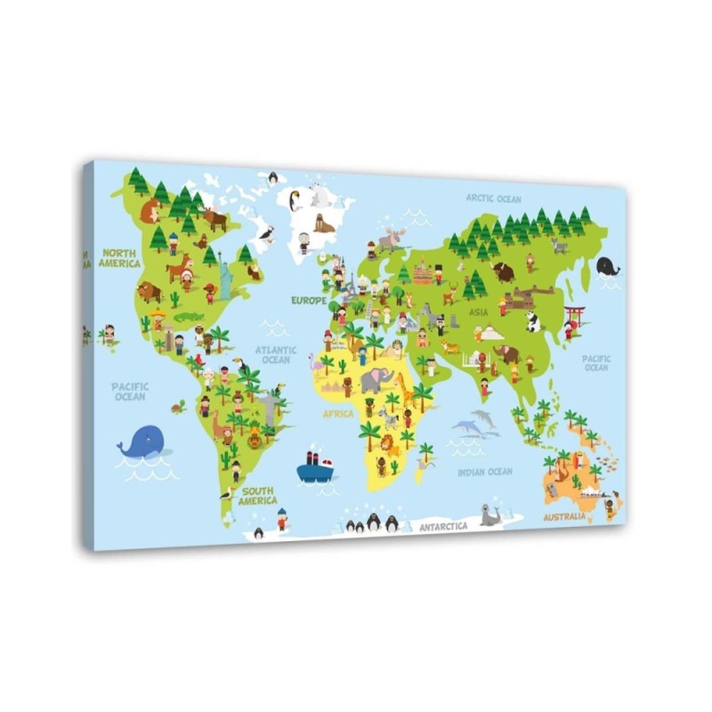 Leinwandbild - Pädagogische Karte | Feeby