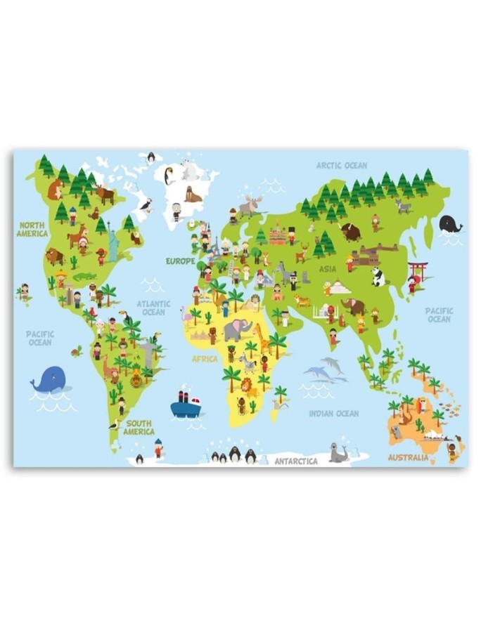 Obraz dla dzieci - Mapa edukacyjna | FEEBY