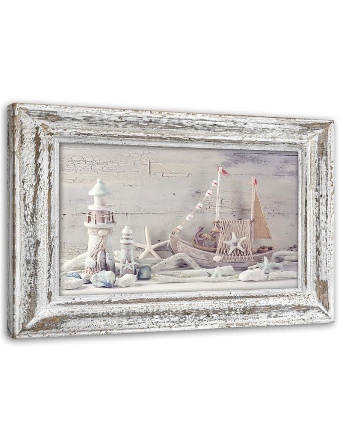 Bild auf Leinwand - Maritimes Shabby Chic | Feeby