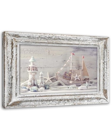 Bild auf Leinwand - Maritimes Shabby Chic | Feeby