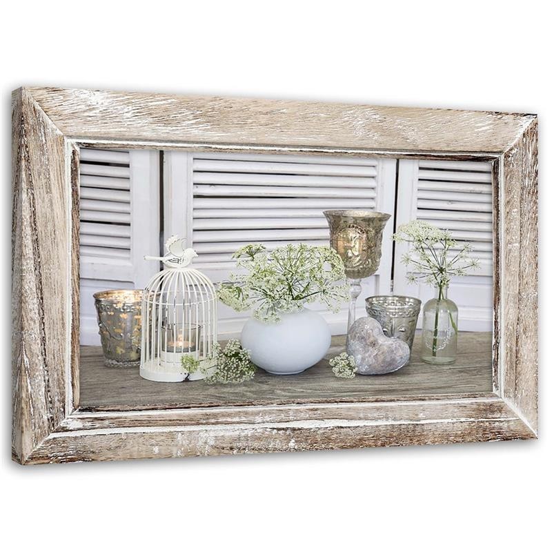Obrazy do salonu - Martwa natura shabby chic | FEEBY