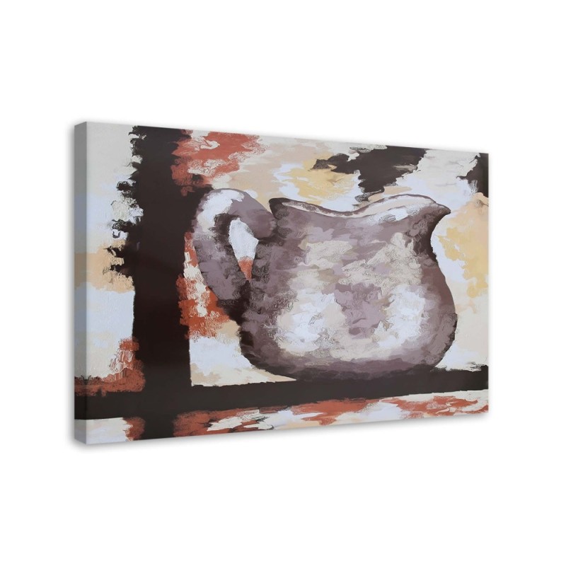 Leinwanddruck - Tonkrug - handbemalt | Feeby