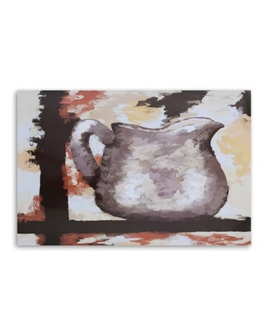 Leinwanddruck - Tonkrug - handbemalt | Feeby