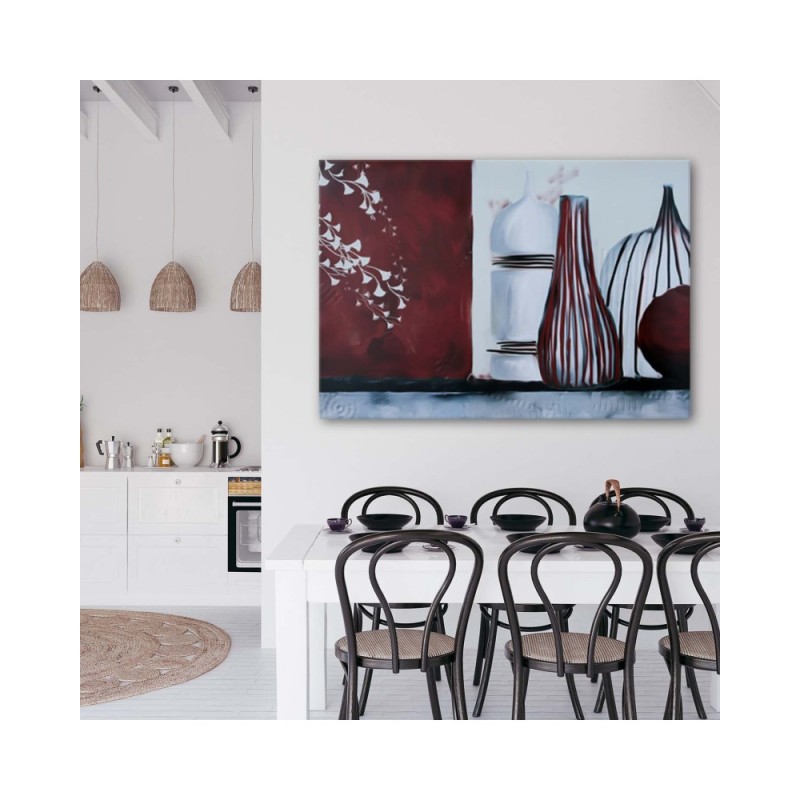Leinwandbild - Vasen - Stilleben Komposition | Feeby