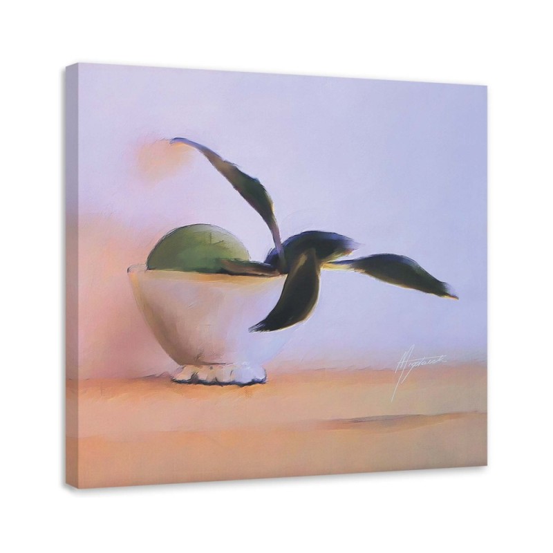 Leinwanddruck - Obst in einer Schale auf einem Tisch | Feeby