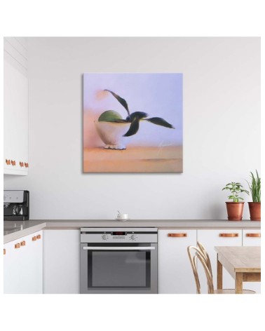 Leinwanddruck - Obst in einer Schale auf einem Tisch | Feeby