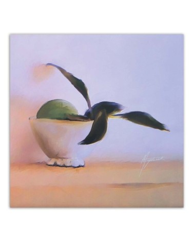 Leinwanddruck - Obst in einer Schale auf einem Tisch | Feeby