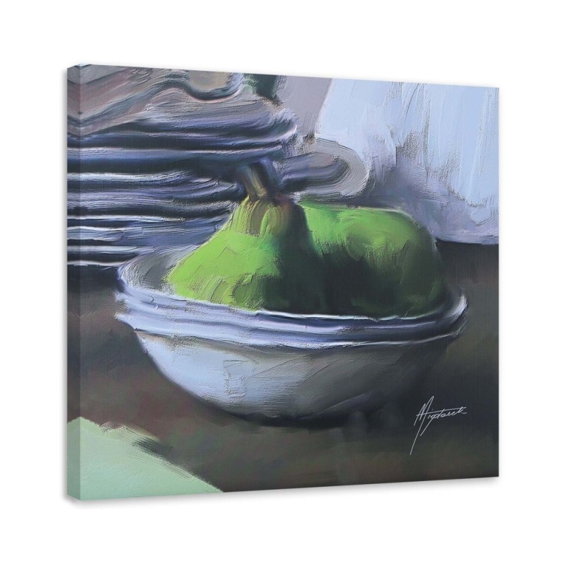 Leinwandbild - Zwei grüne Birnen | Feeby