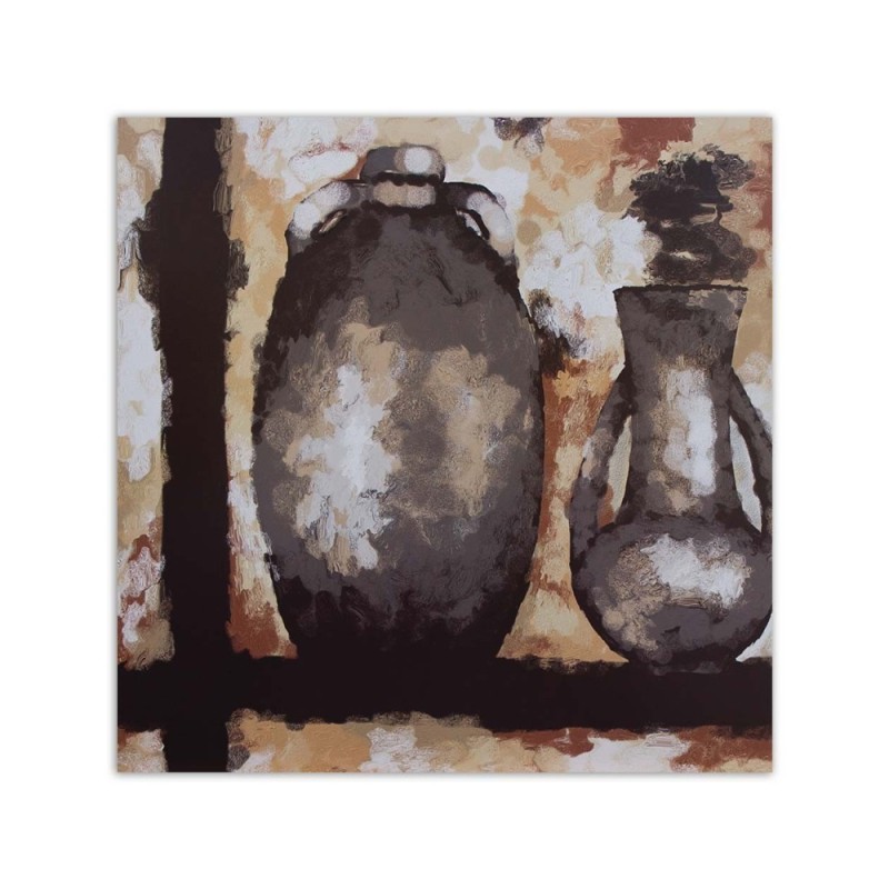 Bild auf Leinwand - Zwei Krüge auf einem Regal | Feeby