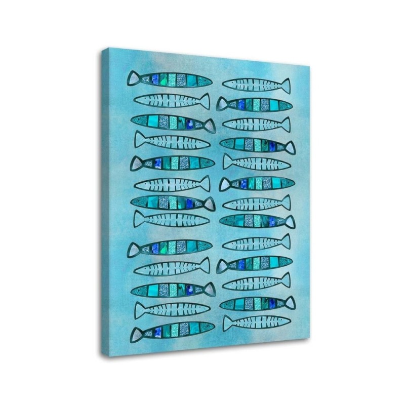 Marine Canvas paintings - Glamour fish Andrea Haase | FEEBY