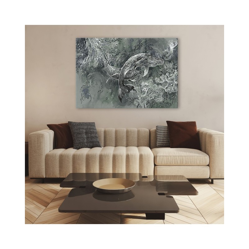 Leinwandbild - Ein Paar Wale von Humbacks | Feeby