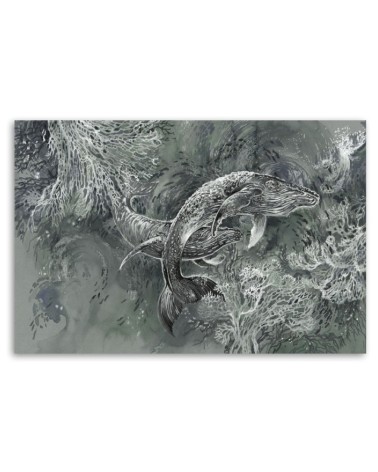 Leinwandbild - Ein Paar Wale von Humbacks | Feeby