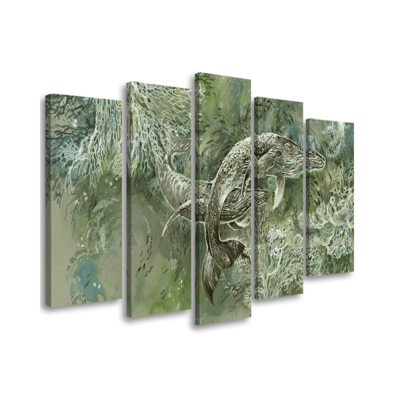 Bild auf Leinwand - Ein Paar Wale von Humbacks | Feeby