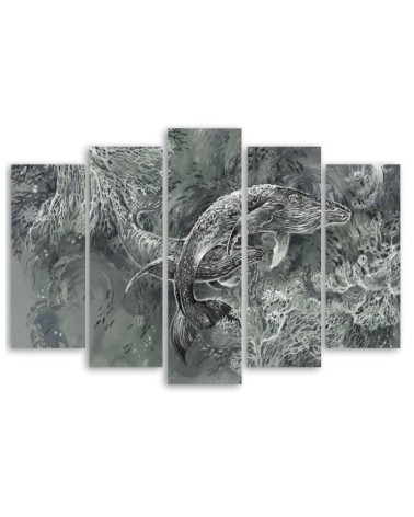 Leinwanddruck - Ein Paar Wale von Humbacks | Feeby