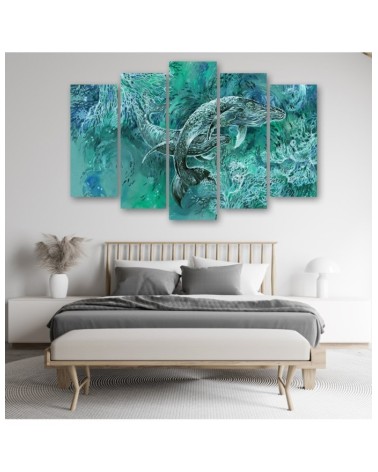 Leinwandbild - Ein Paar Wale von Humbacks | Feeby