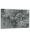 Abstract canvas painting - A pair of humpback whales | FEEBY