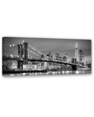 Modern Canvas prints for the office Brooklyn Bridge New York | FEEBY