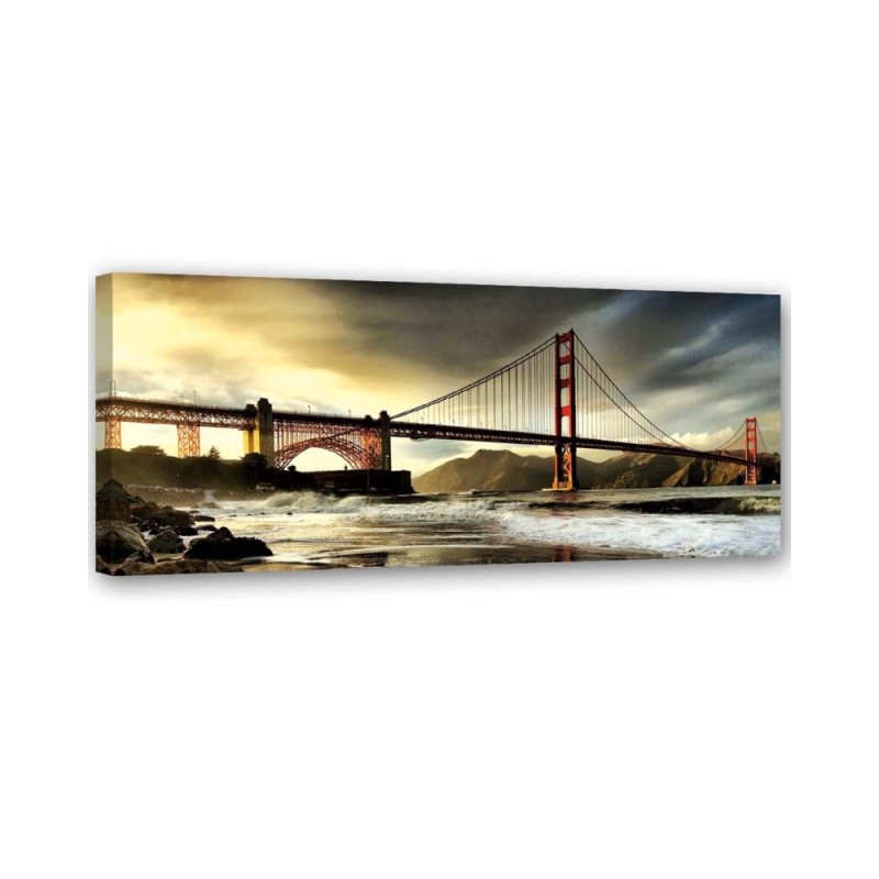 Modernes Wandbild - Blick auf die Brooklyn Bridge | Feeby