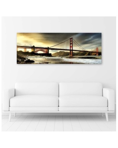 Modernes Wandbild - Blick auf die Brooklyn Bridge | Feeby