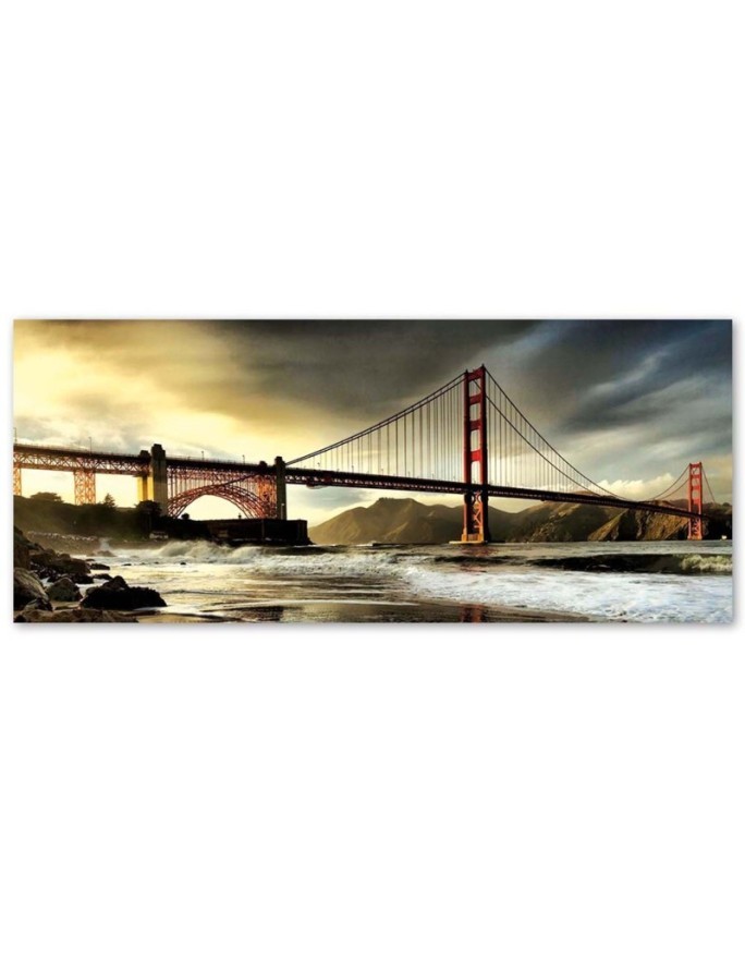 Nowoczesne obrazy do biura - Widok na Most golden Gate | FEEBY