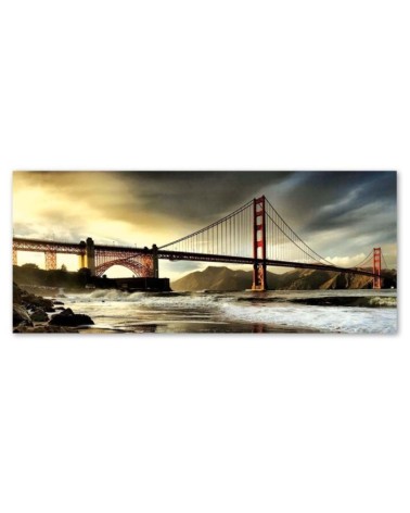 Modernes Wandbild - Blick auf die Brooklyn Bridge | Feeby