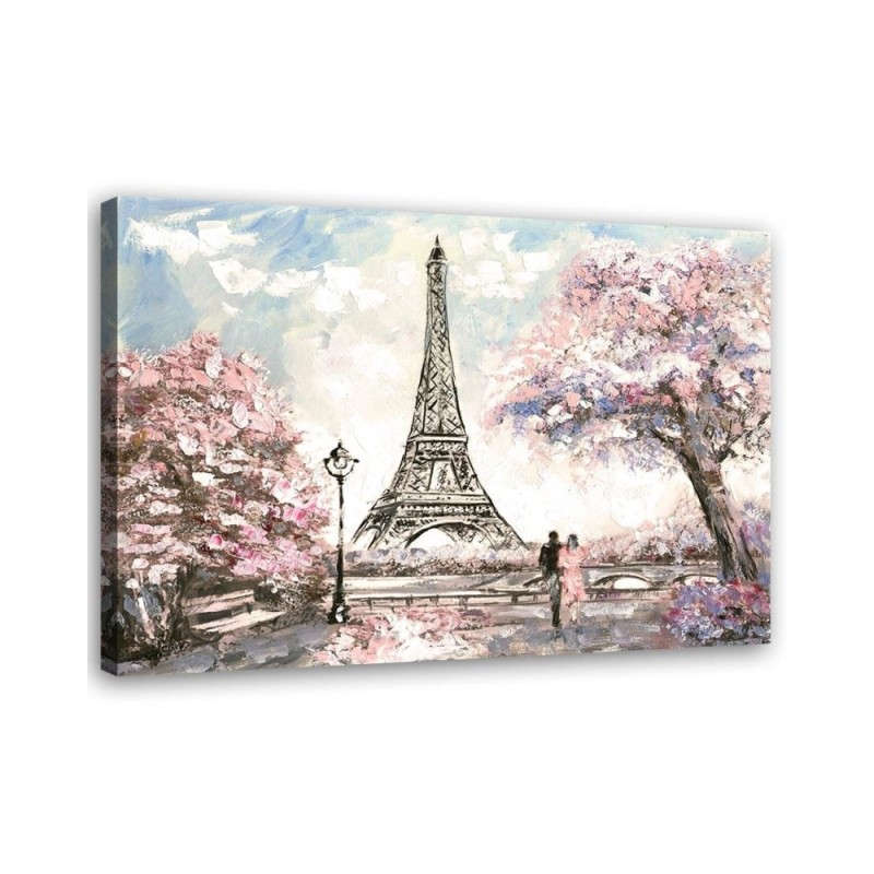 Leinwandbild - Eiffelturm Paris wie gemalt | Feeby