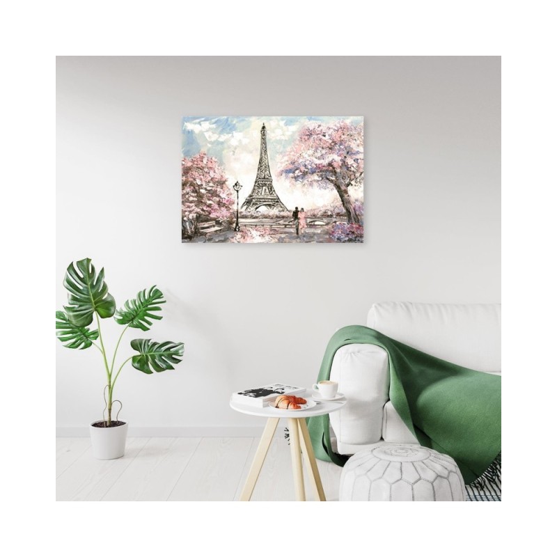 Leinwandbild - Eiffelturm Paris wie gemalt | Feeby