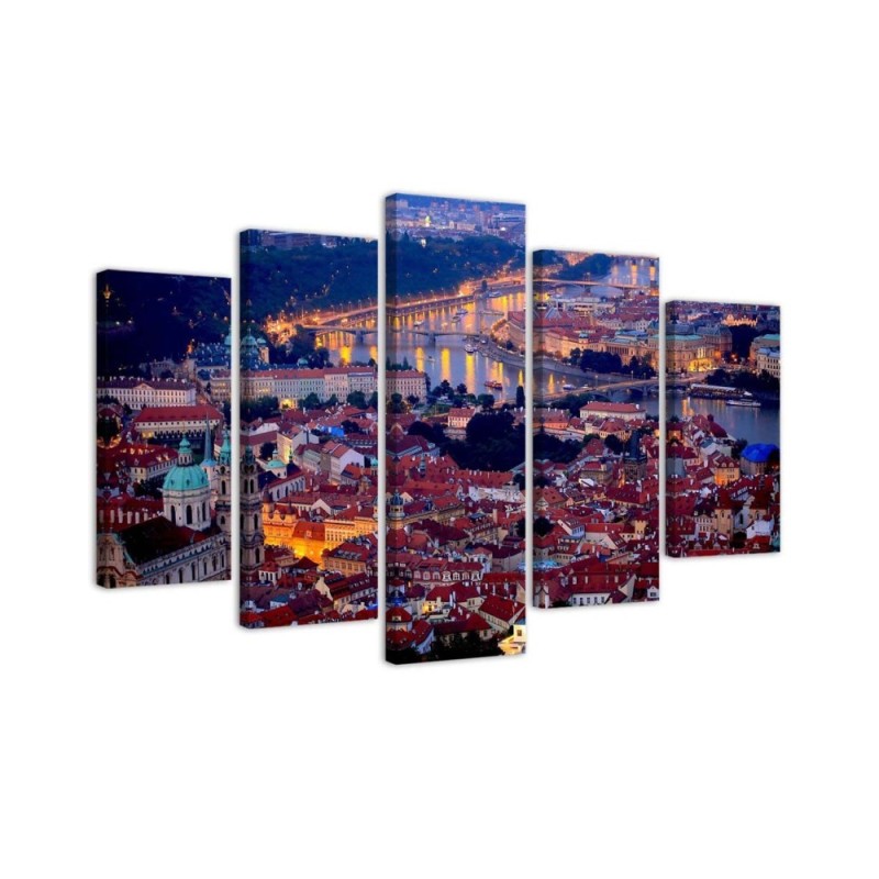 Leinwandbild - Stadt Prag Architektur | Feeby