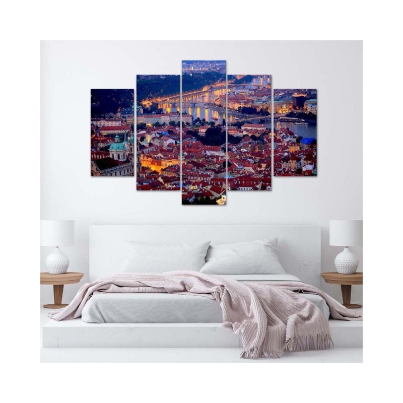 Leinwandbild - Stadt Prag Architektur | Feeby