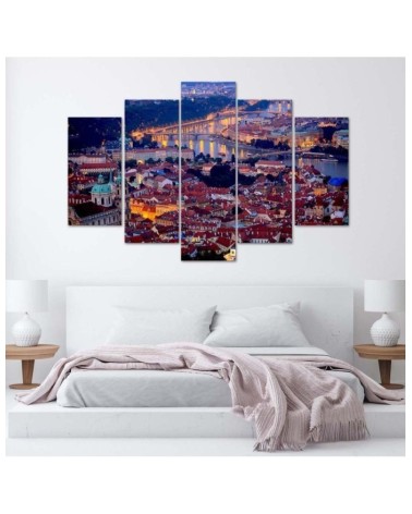 Leinwandbild - Stadt Prag Architektur | Feeby