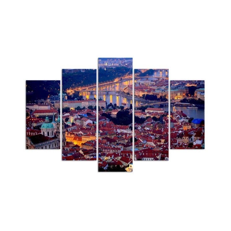 Leinwandbild - Stadt Prag Architektur | Feeby