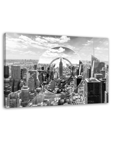 Bild auf Leinwand - Wolkenkratzer | Feeby
