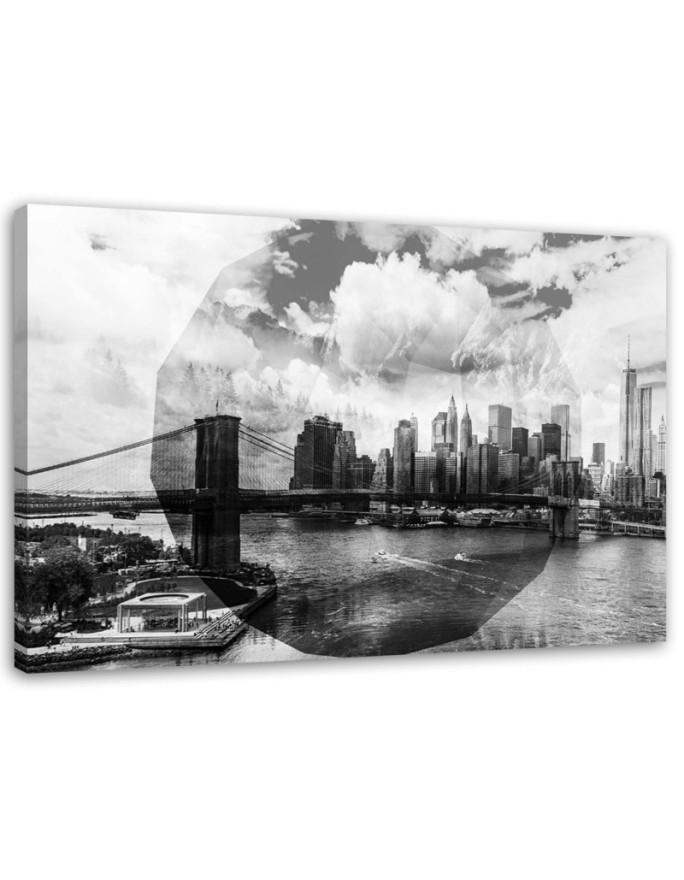 Leinwandbild - Brücke in New York | Feeby